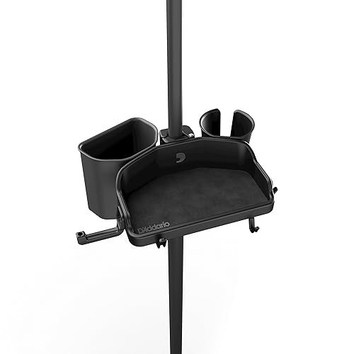 D'Addario Mic Stand Accessory System Starter Kit with Gear Tray, Cup Holder & Tip Jar