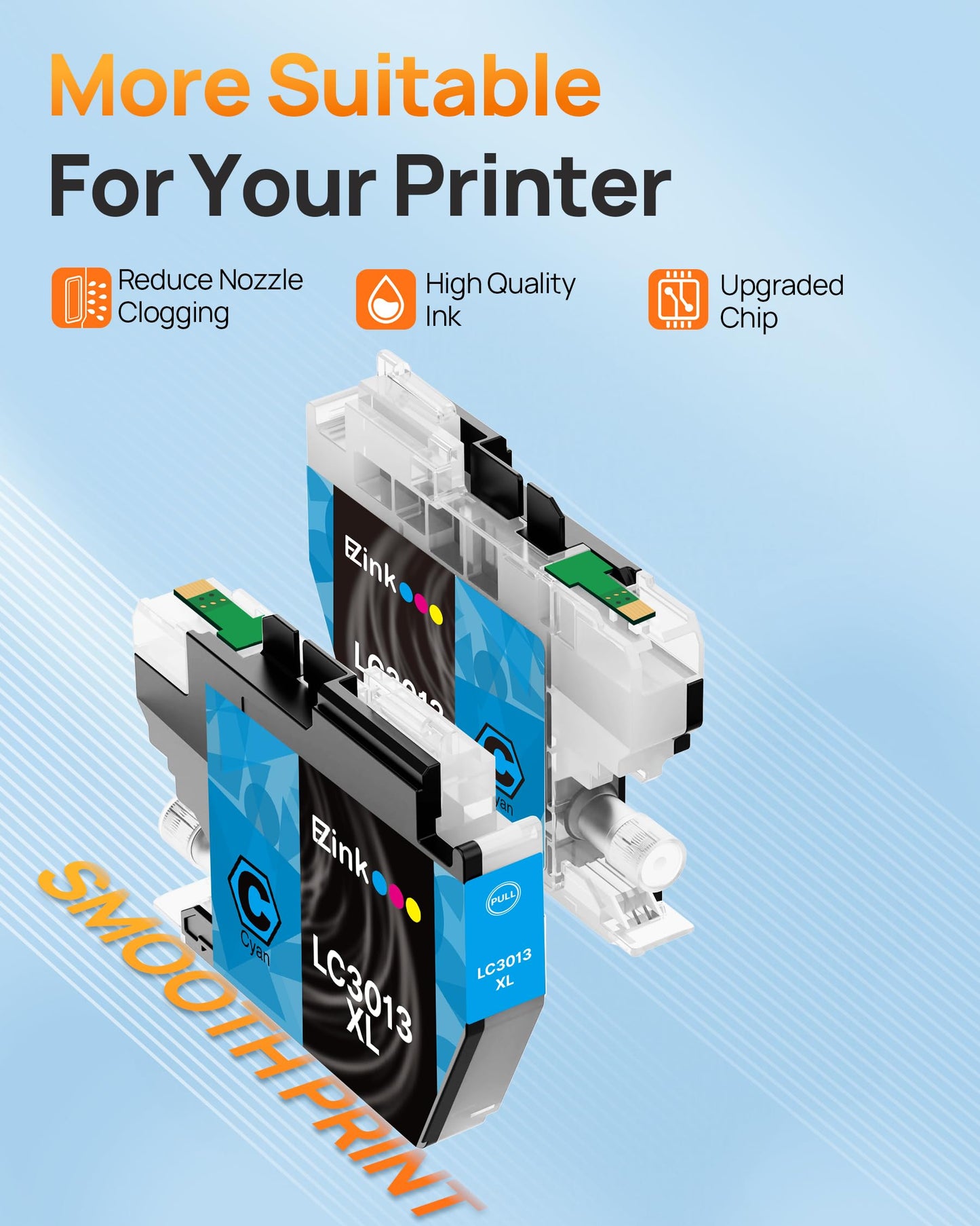 LC3013 Ink Cartridges bk/c/m/y Compatible for Brother LC3013 Ink Cartridges