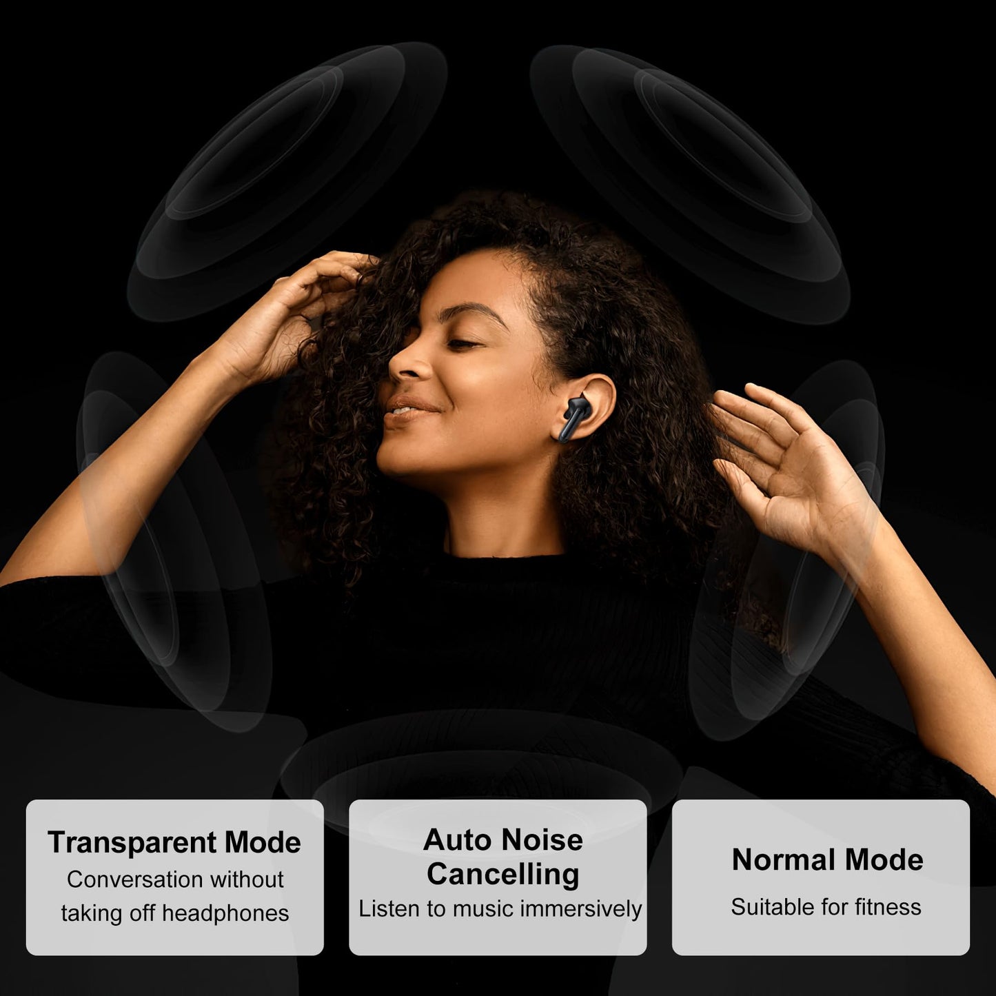 Blackview Wireless Earbuds, Airbuds 8, Bluetooth 5.3, Noise Cancelling, IPX7 Waterproof, 56H Playtime, Touch Control