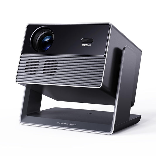[Officially-Licensed APP & 1200 ANSI] Smart Projector with WiFi and Bluetooth, 30W Speakers, 4K Supported, Auto Focus & Keystone, Portable Native