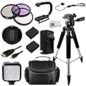 62MM 12 Piece Accessory Kit for Panasonic Lumix DMC-FZ1000 4K Digital Camera Includes 3 Piece Filter Kit, 2 Extended Life Replacement Batteries, 57"