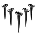 Holiday Lighting Outlet Christmas Light Stakes | Universal 5-Inch Outdoor Light Stakes For C9 or C7 Light Sockets | Improved Break-Resistant Design |