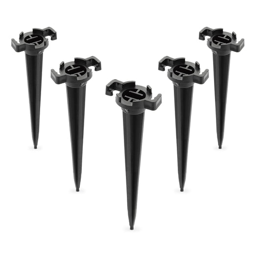Holiday Lighting Outlet Christmas Light Stakes | Universal 5-Inch Outdoor Light Stakes For C9 or C7 Light Sockets | Improved Break-Resistant Design |
