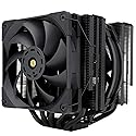Thermalright FC140 Black CPU Air Cooler,Dual Tower 5 Heat Pipe,TL-D14X-B and TL-C12PRO PWM Fan,Aluminium Heatsink Cover, AGHP Technology, for AMD