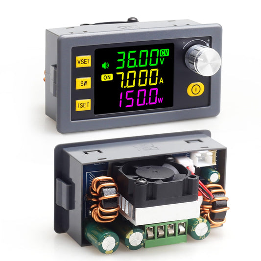 AUGUESLD SK150 DC Buck Boost Power Converter 6-36V to 0-36V, 150W Voltage DC Adjustable Power Supply Module with Display