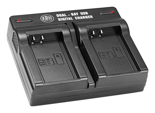 BM Premium EN-EL20, ENEL20A Dual Battery Charger for Coolpix P950, P1000, Nikon DL24-500, Coolpix A, 1 J1, 1 J2, 1 J3, 1 S1, 1 V3 Digital Camera