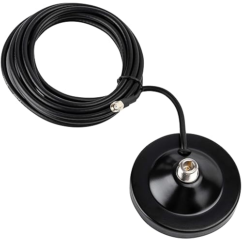 RAIGEN Magnetic Antenna Base for Helium Mining Antennas N-Type Female, 6.5ft Raigen-200 RP-SMA Male Cable, for MNTD, RAK, Bobcat, Syncrobit, Sensecap
