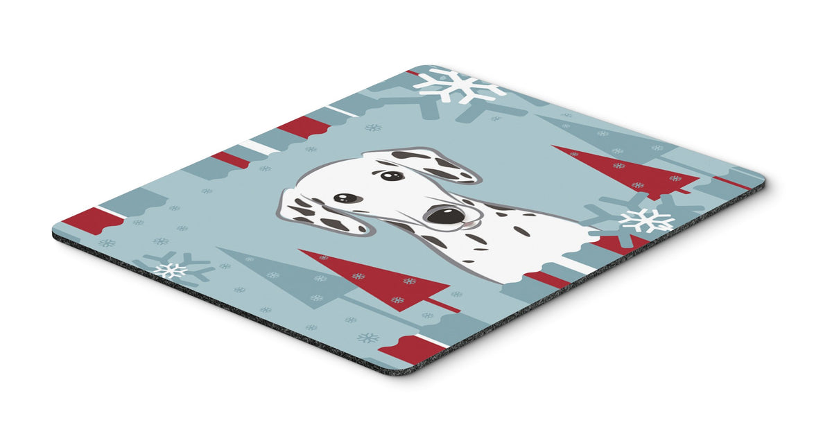 Caroline's Treasures BB1706MP Winter Holiday Dalmatian Mouse Pad, Hot Pad or Trivet, Large, Multicolor