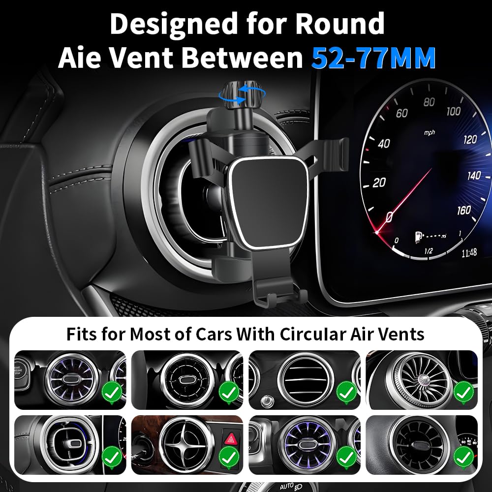 Car Phone Mount Holder For Mercedes Benz GLC GLC300 C C300 E E350 A B CLA 250 300 GLA GLB GLB250 GLK 350 450 EQE EQB EQS CLE CLS G AMG Class E300