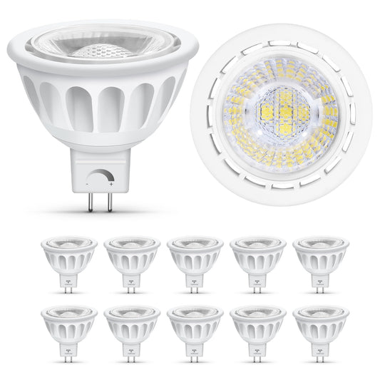 Torkase MR16 LED Bulb Dimmable,GU5.3 Bi-Pin Base MR16 LED Bulbs,5W(50W Equivalent),Outdoor Landscape 12V Low Voltage Light Bulbs,3000K Soft Warm White