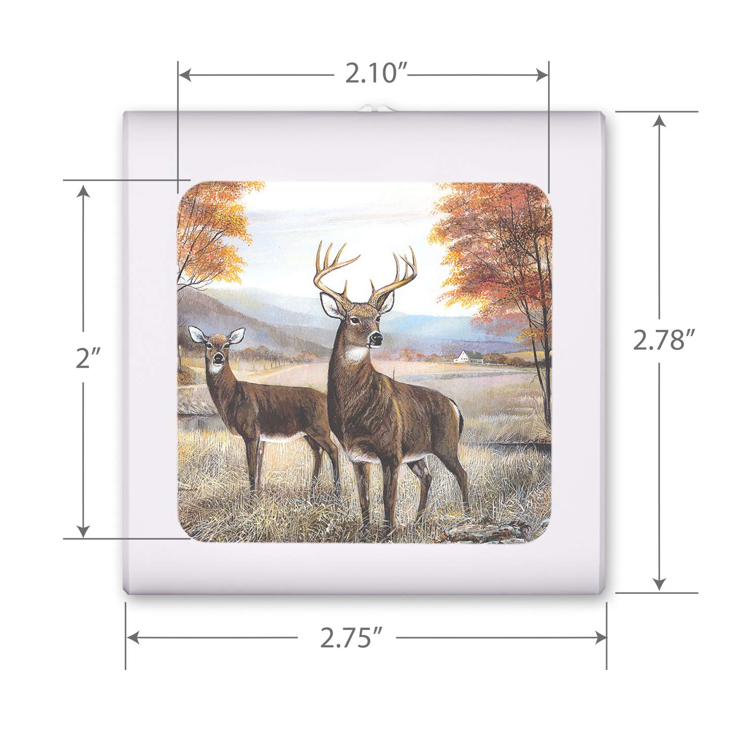 Art Plates Plug in Dimmable LED Night Light with Dusk to Dawn Auto Sensor, Adjustable Brightness, Warm Light, Auto On-Off Nightlight for Bathroom