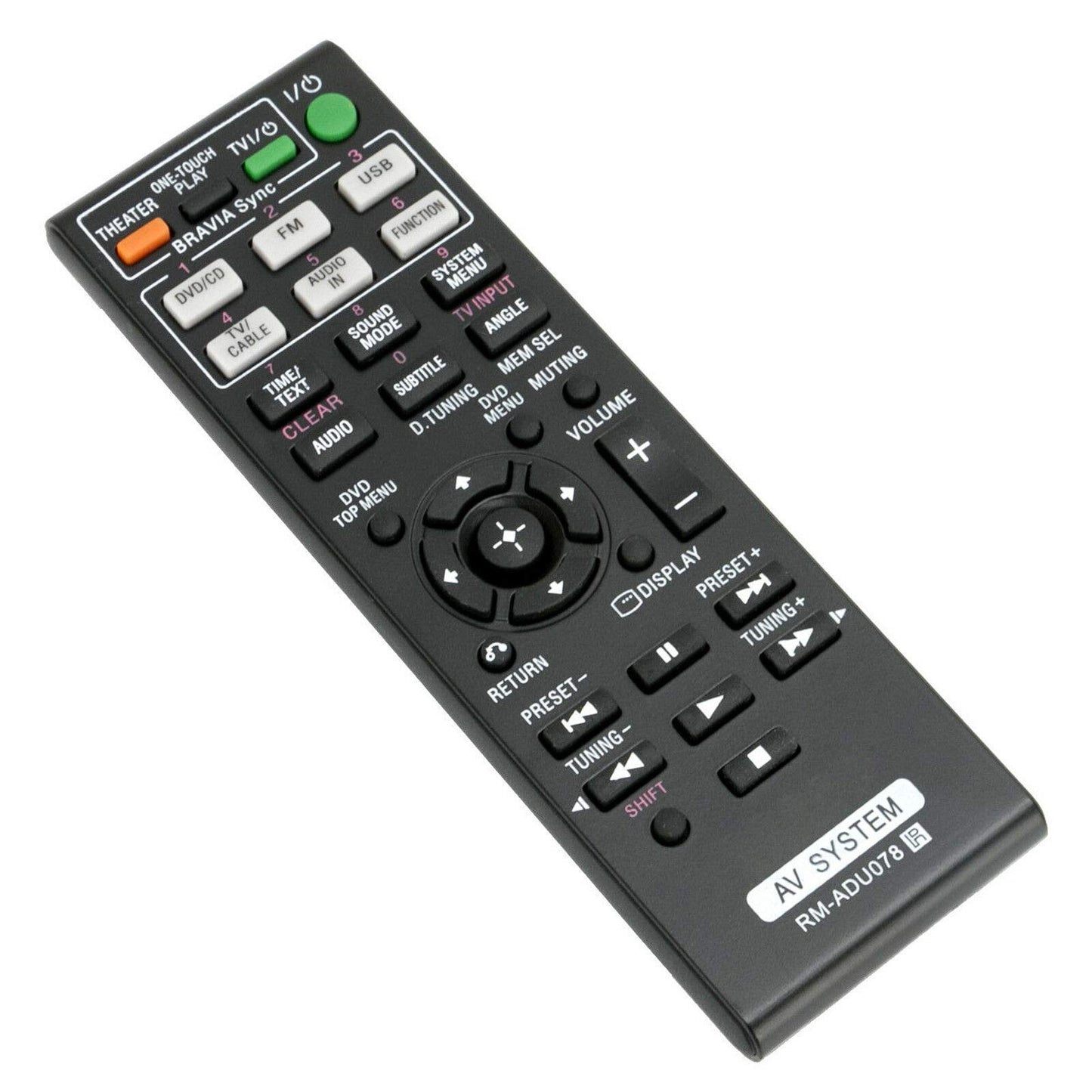 New RM-ADU078 Remote Control Compatible for Sony HCD-DZ610 DAV-DZ170 DAV-DZ171 DAV-DZ175