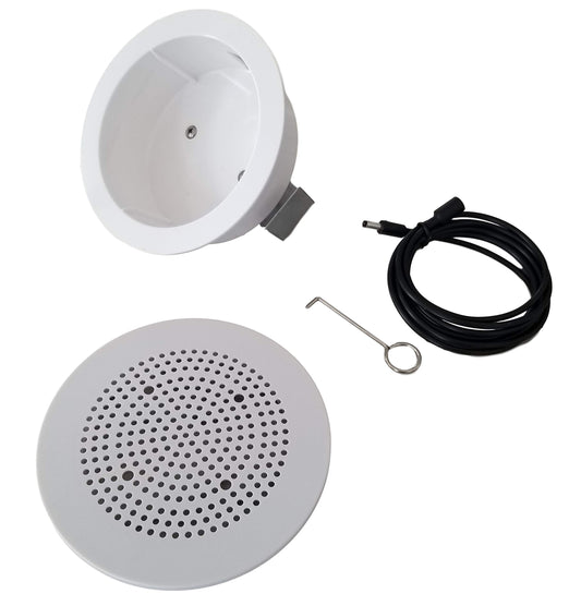 Mount Genie Flush Mount | Built-in Wall or Ceiling Bluetooth Speaker Mount [2019 Model] | Includes Optional Grill. Award Winning Design. Fantastic