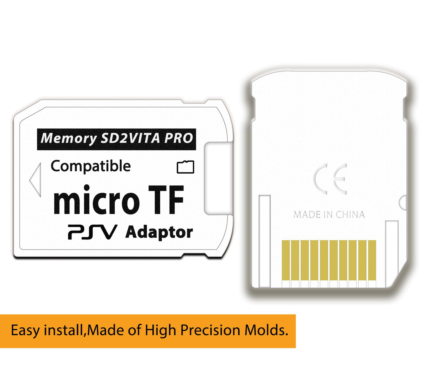 SD2Vita 6.0 PS Vita Memory Card Adapter with 32GB Micro SD Card, High Speed microSDHC UHS-I Flash Memory Card with PSV Micro SD Card Adapter for PSV