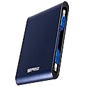 Silicon Power 2TB Rugged Portable External Hard Drive Armor A80, Waterproof USB 3.0 for PC, Mac, Xbox and PS4, Blue