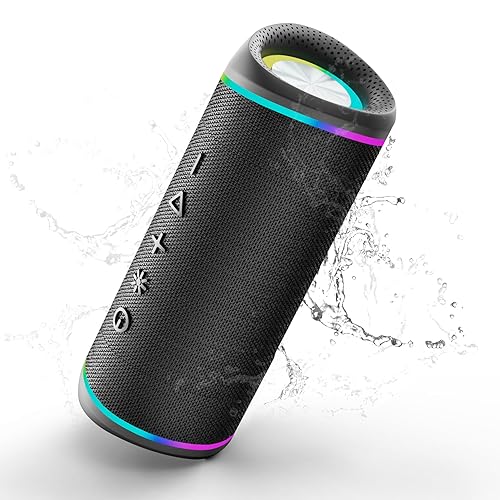 IHE Bluetooth Speaker with HD Sound, Portable Wireless, IPX5 Waterproof, Up to 20H Playtime, TWS Pairing, Bluetooth 5.3, for Home, Party, Beach