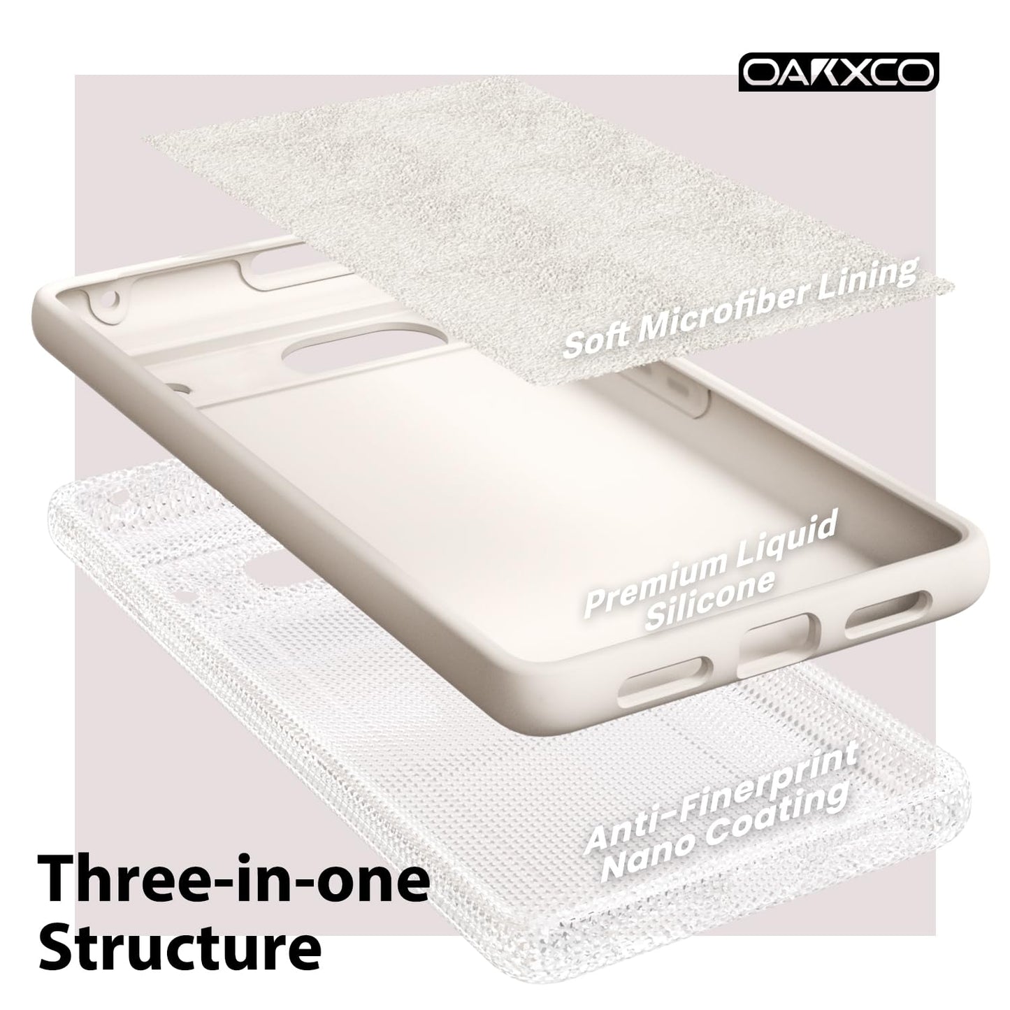 oakxco for Google Pixel 5 Phone Case Liquid Silicone,Cute Thin Slim Soft Rubber TPU Plain Smooth Gel Cover for Women Girl Design, Matte Solid