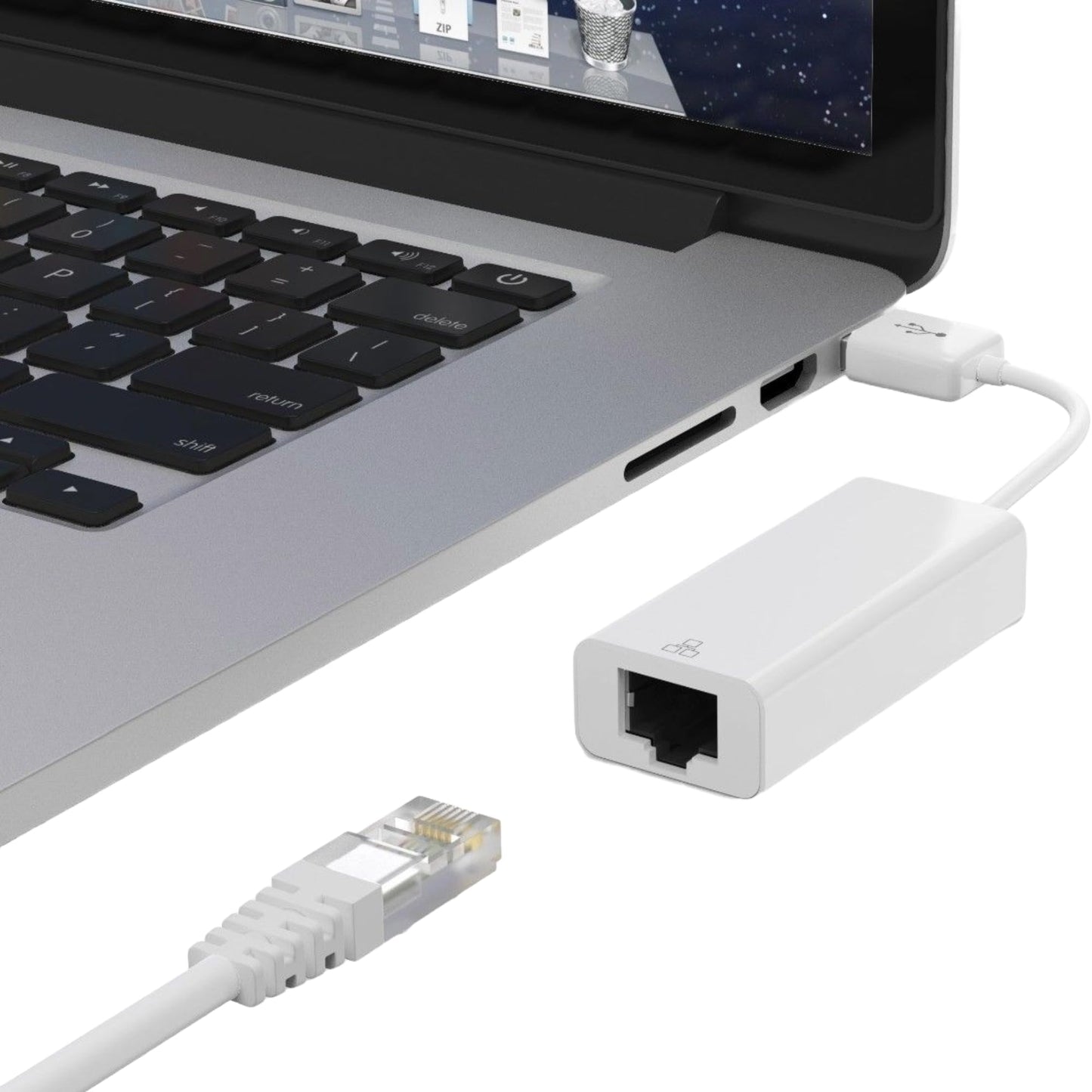 SANOXY USB LAN to RJ-45 Adapter [Personal Computers] Male to Female