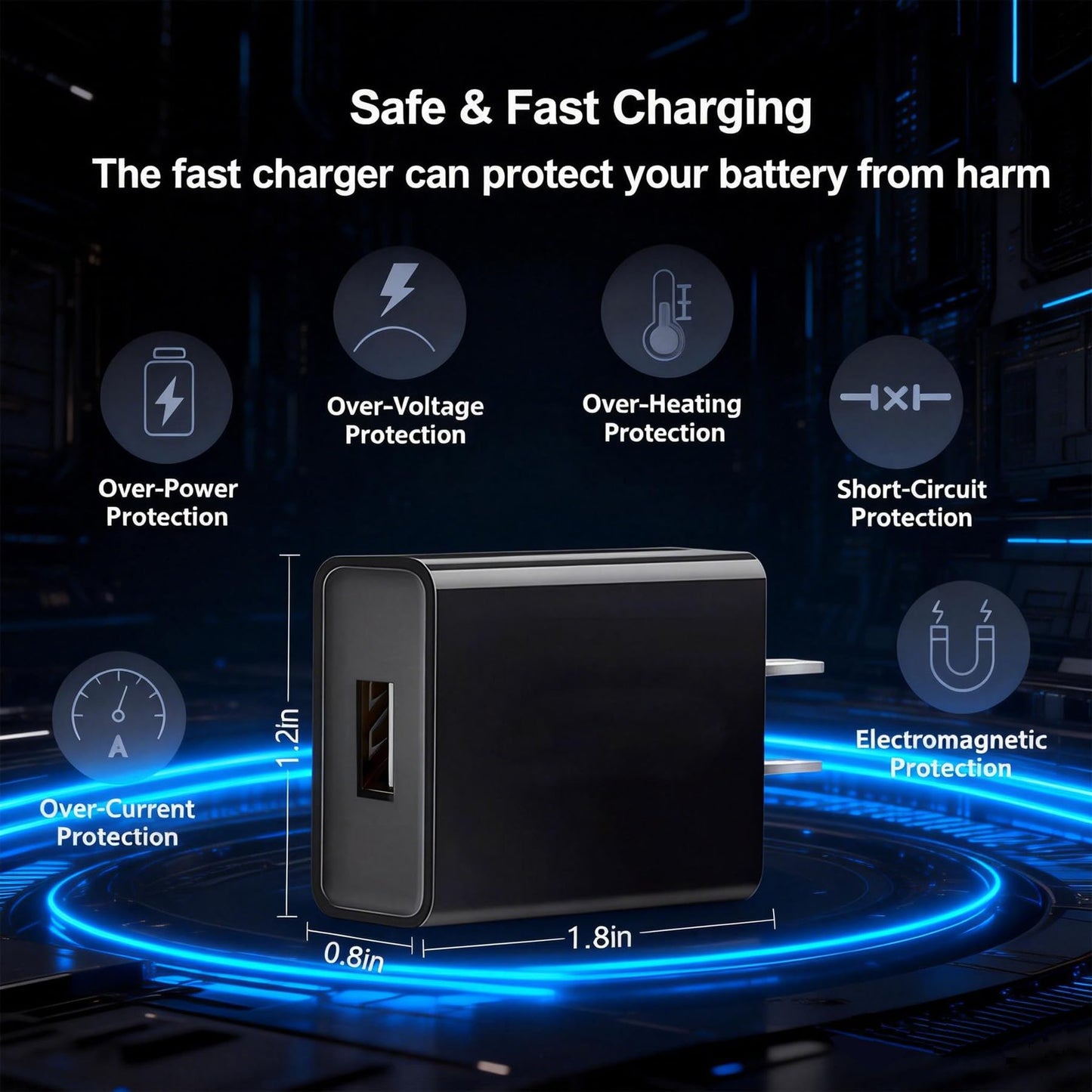 Wall Charging Power Adapter Compatible with Oticon Smart Charger/Intent Desktop Charger | 5V 2A Power Adapter for Oticon Hearing Aids