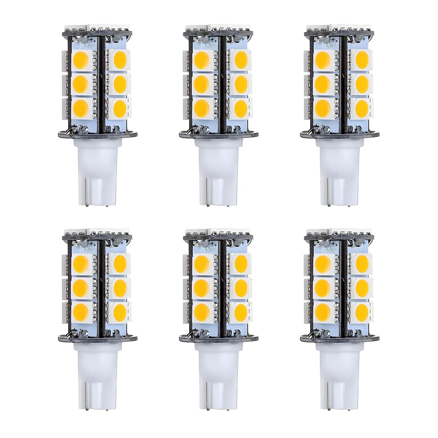 Makergroup T5 T10 Wedge Base LED Light Bulb High Brightness 12VAC/DC 3Watt 2700K-3000K Warm White Color for Outdoor Landscape Lighting Deck Stair Step