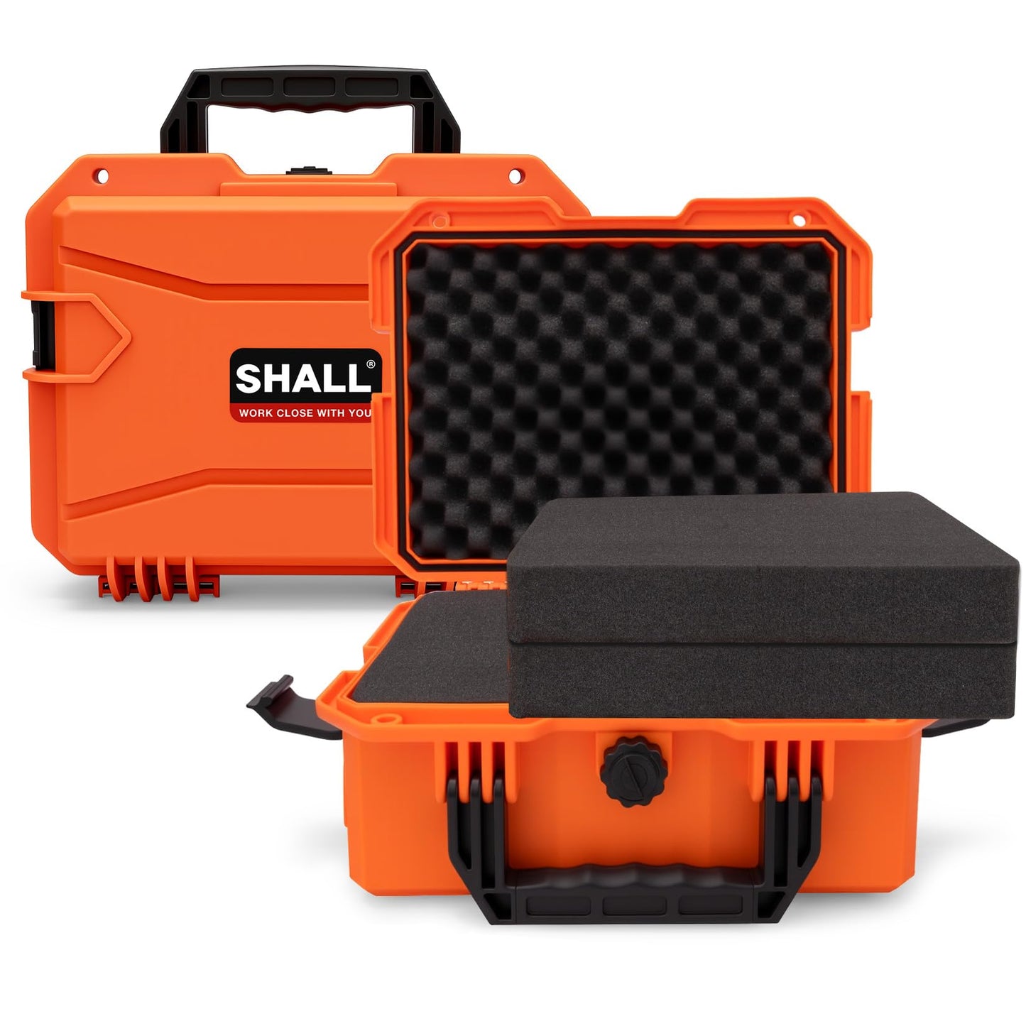 SHALL Hard Case, Cyberdeck Case, IP67 Waterproof Protective Camera Case with Customizable Foam, Protection for Camera, Drones, Lens, Equipment