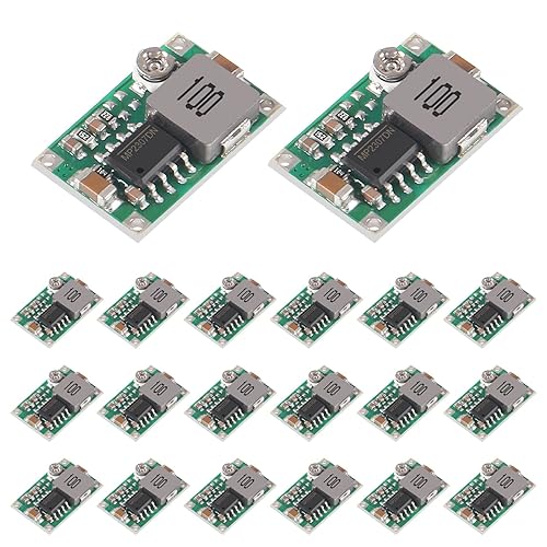 Aobao 20pcs Mini 360 Buck Converter Mini 360 3A DC-DC Adjustable Voltage 4.75V-23V to 1V-17V Step Down Power Converter Mini360 Buck Module