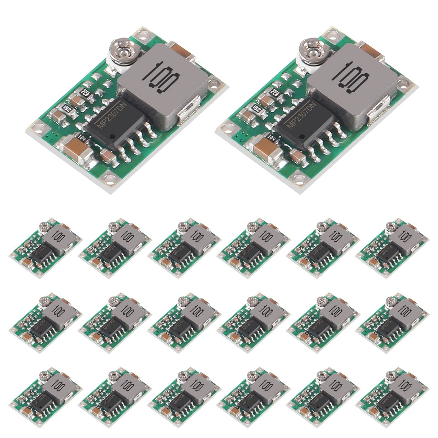 Aobao 20pcs Mini 360 Buck Converter Mini 360 3A DC-DC Adjustable Voltage 4.75V-23V to 1V-17V Step Down Power Converter Mini360 Buck Module