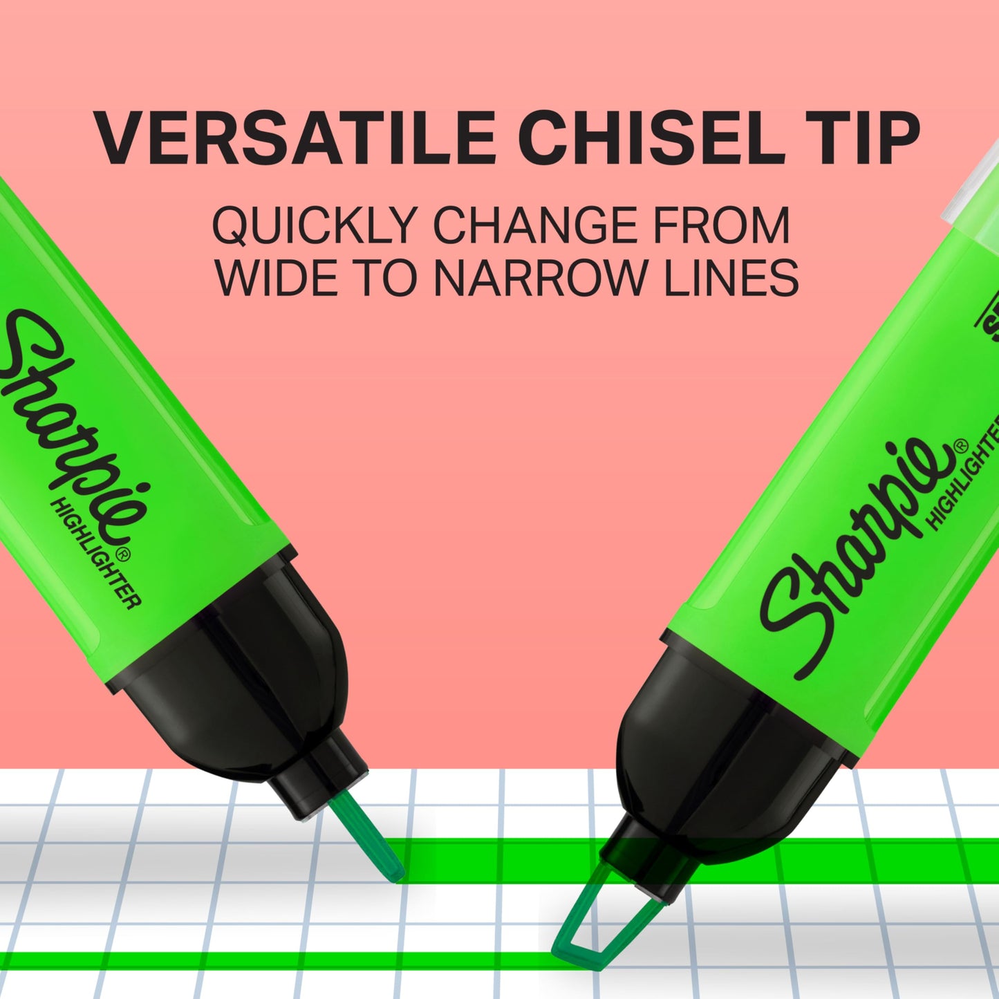 Sharpie Clear View Highlighters, Chisel Tip Highlighter Marker Set, Back to School and Office Supplies, Studying Essentials, Teacher Must Haves