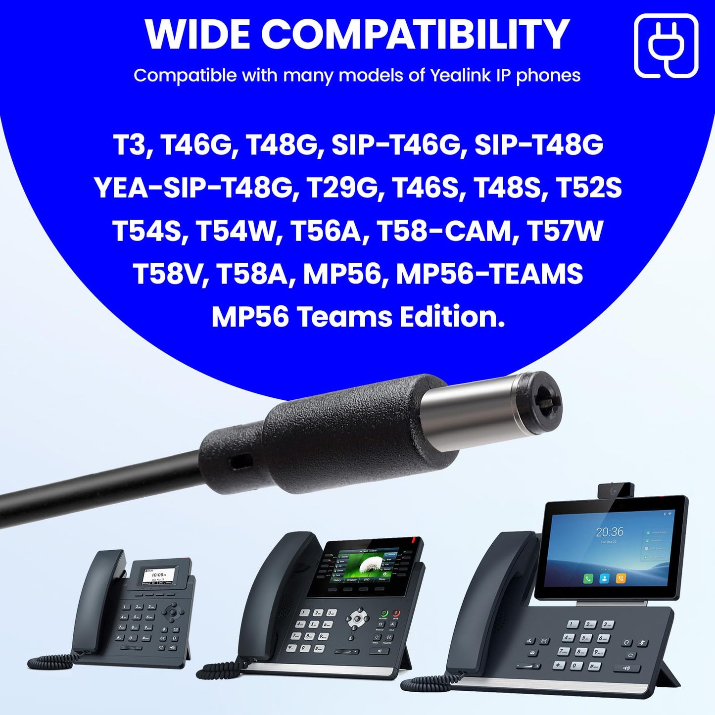 HNYYZL PS5V2000US Power Supply 5V AC/DC Adapter Compatible with T29G, T46S, T48S, T52S, T54S, T56A, T58V, T58A, MP56, T46G
