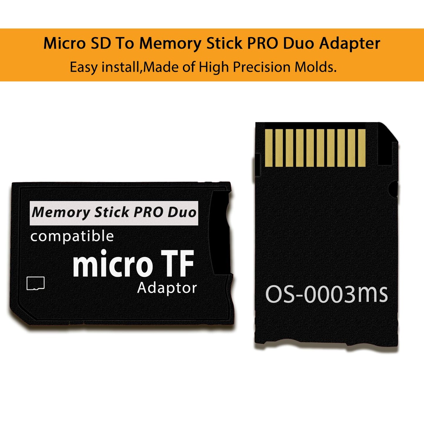 PSP Memory Stick Adapter with 32GB Micro SD Card, Micro SD/SDHC/SDXC to Memory Stick PRO Duo MagicGate Card Compatible with PlayStation Portable