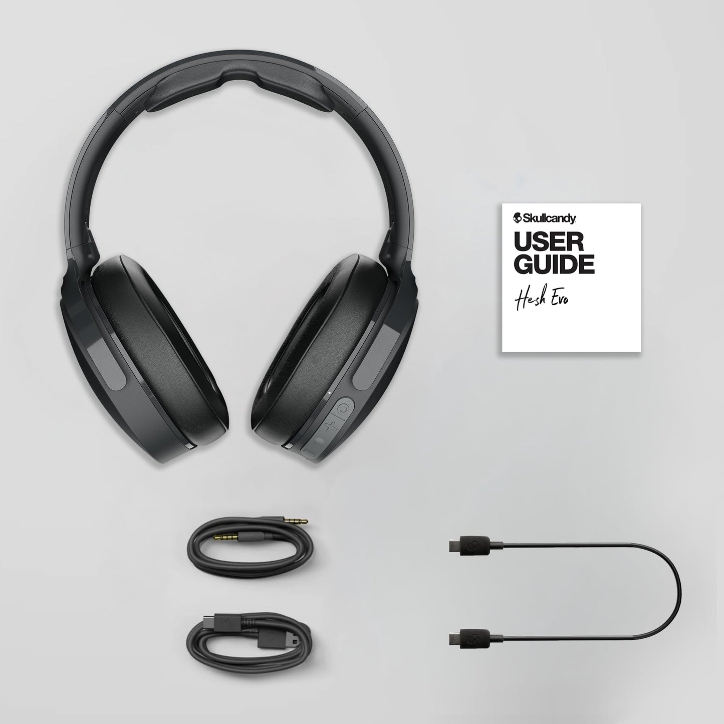 Skullcandy Hesh Evo Wireless Over-Ear Bluetooth Headphones with Extra USB-C Charging Cable, Noise Isolating, 36 Hours Battery, Foldable Lightweight…