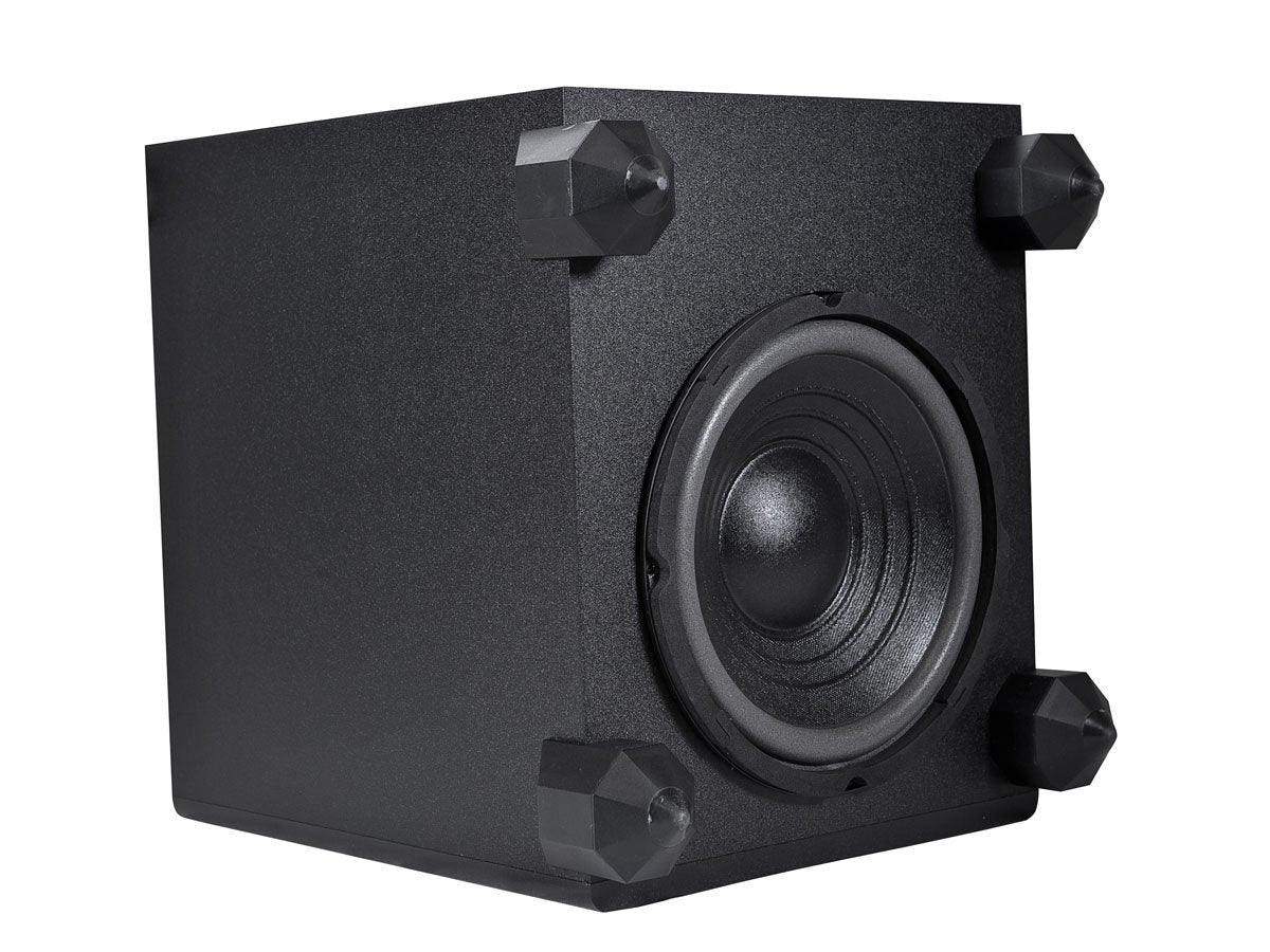 Monoprice 5.1 Channel Home Theater Satellite Speakers And Subwoofer - Black
