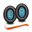 QC35 Ear Pads - Replacement Earpads for Bose QuietComfort 35 II and QC35 Headphones & More(Black)