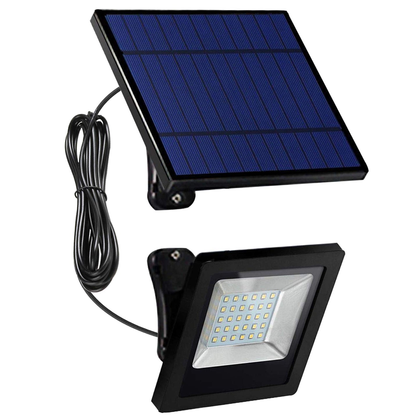 Awanber Solar Powered Lights Outdoor, Bright White Light IP65 Waterproof Auto Dusk to Dawn 350° Adjustable Solar Security Flood Lights for Barn