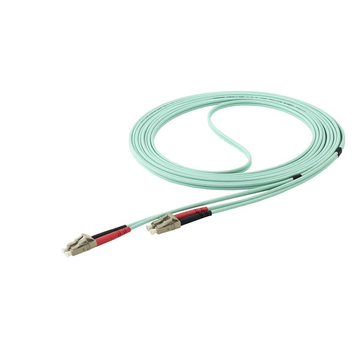 StarTech.com 5m (16.4ft) LC/'OM4 Multimode Fiber Optic Cable, 50/125, 100G, Low Insertion Loss, LSZH Fiber Jumper Cord