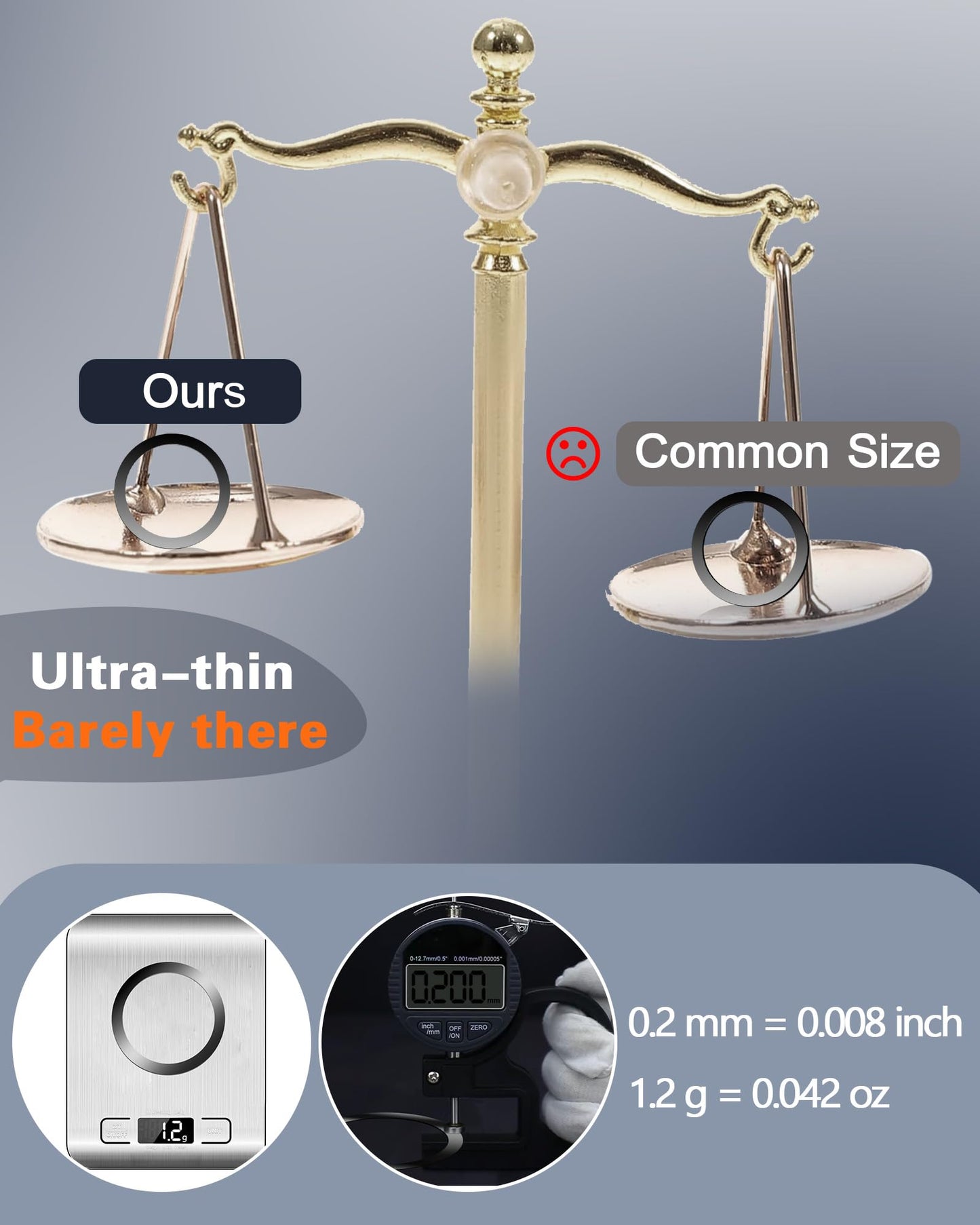 Aothey Universal Metal Rings Compatible with Magnetic Sticker,Magnetic Ring for Phone Cases & Wireless Charging?Cooling Design (3 Black & 3 White)