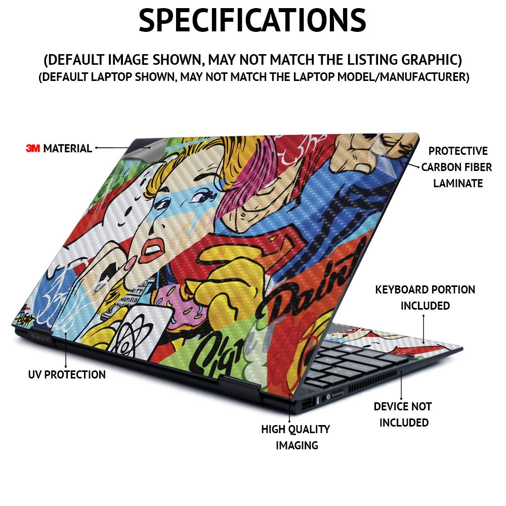 MightySkins Carbon Fiber Skin for Acer Chromebook Spin 11" CP311 - Space Horizon | Protective, Durable Textured Carbon Fiber Finish | Easy to Apply…