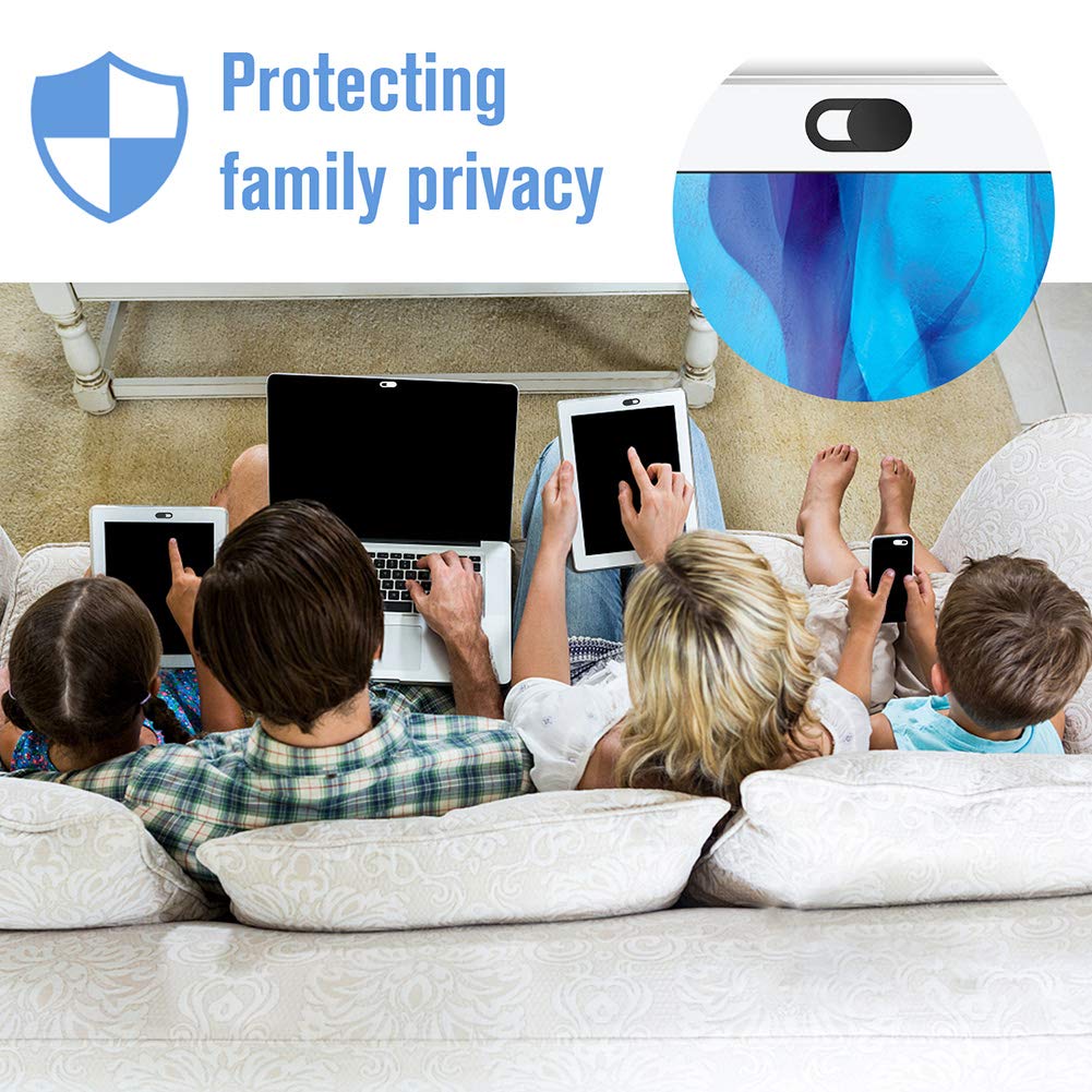Webcam Cover Slide, [6 - Pack]Ultra-Thin Web Camera Cover for Laptops, PC,Computer and Apple Devices like MacBook,iMac, iPad and iPhone 6/7/8