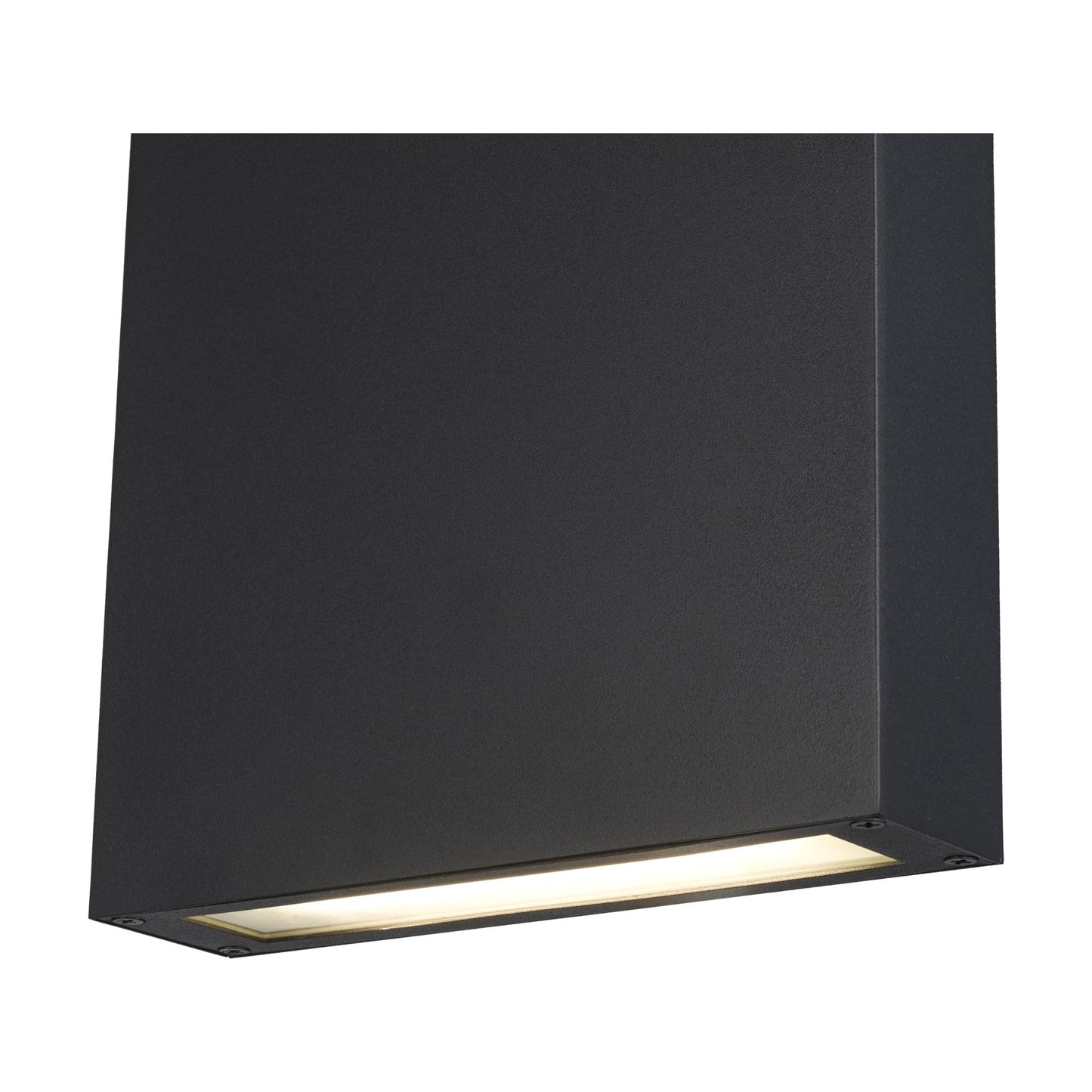 TRANS GLOBE LED-51580 BK I Celestia Collection 8 Inch LED 3000K Outdoor Wall Mount - Black Finish with Frosted Glass I Modern Contemporary Fixture I