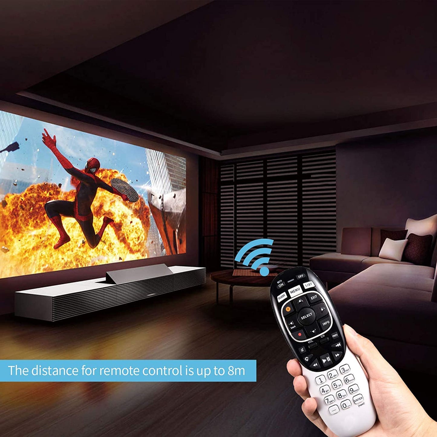 RC73 RC72 IR/RF Universal Remote Control Replacement Compatible with DirecTV HR20 HR21 HR34 HR44 HR54 RC72 RC71