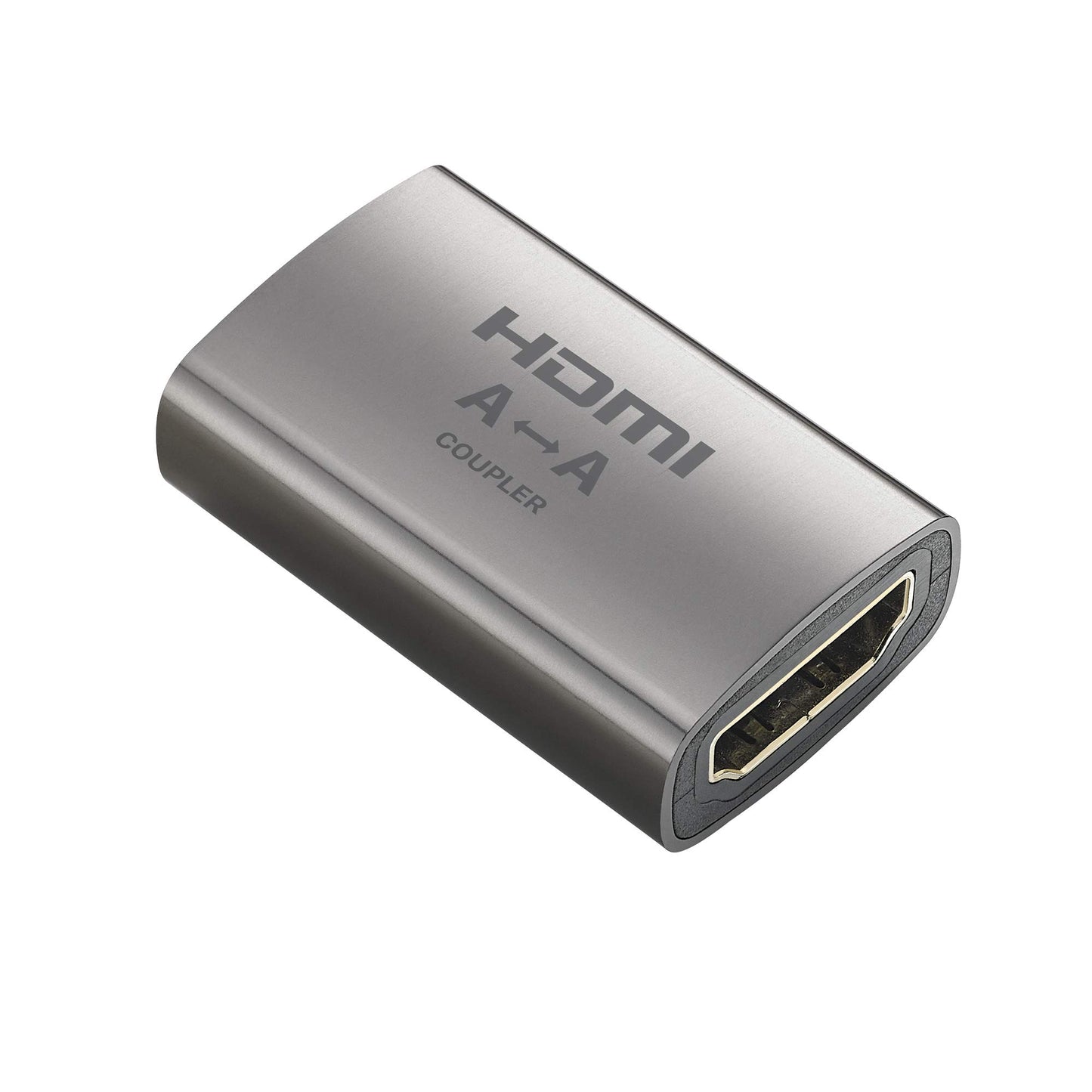 Zeskit HDMI Coupler V2 Aluminum Full Shielding 24K Gold Plated Connectors (Female to Female)