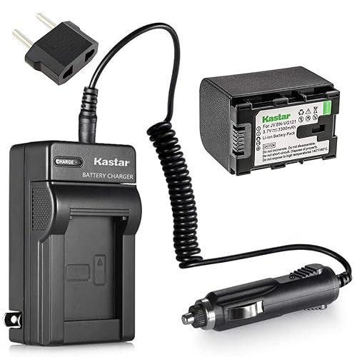 [Fully Decoded] Kastar BN-VG121 Battery (1-Pack) and Charger Kit for JVC Everio GZ-E Series, GZ-EX Series, GZ-HD Series, GZ-HM3 Series and GZ-MG750