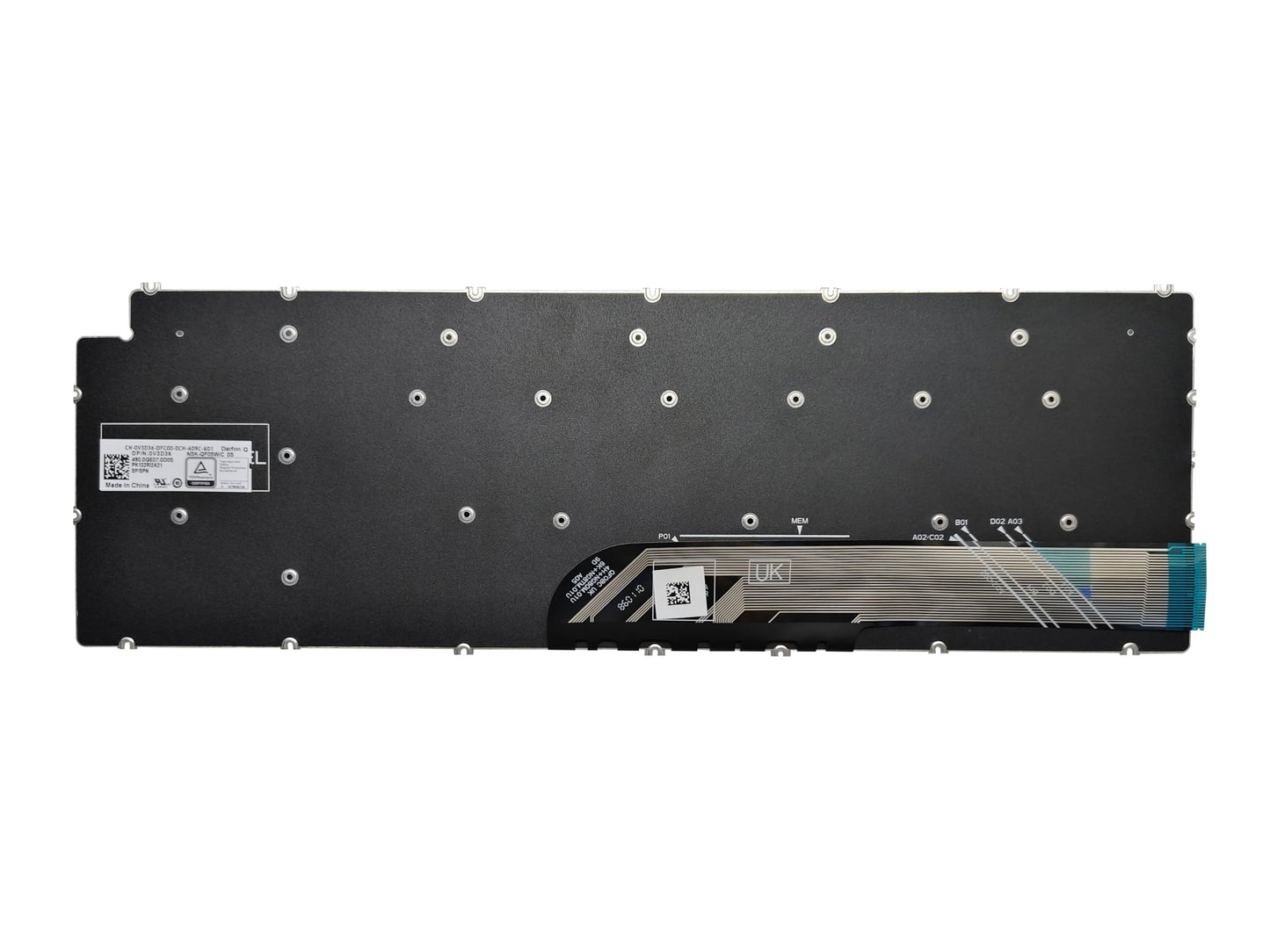 Laptop Spanish Keyboard Compatible for Dell Inspiron 5502 5509 5505 5509 5510 5590 5591 5584 Latitude 3510 e3510c 0V3D36 Black No Backlit