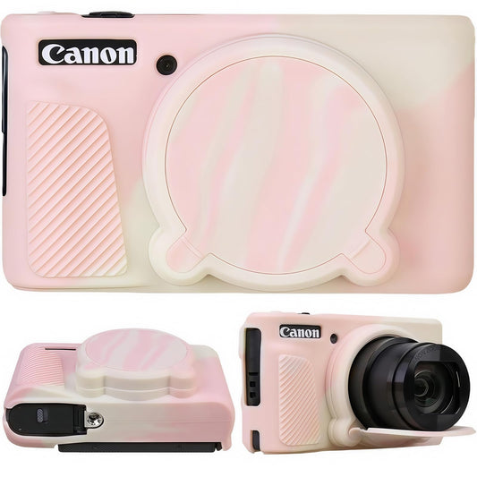 SZHSYJY Camera Case for Canon PowerShot SX740/ SX730 Digital Camera,Soft Silicone Protective Bag Removable Lens Cover,Anti-Scratch Slim Fit