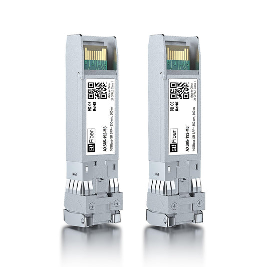 H!Fiber 10Gb Multimode SFP+ LC Module, 10GBase-SR Fiber SFP+ Transceiver for Cisco SFP-10G-SR, Ubiquiti UniFi UF-MM-10G, Mikrotik, Netgear