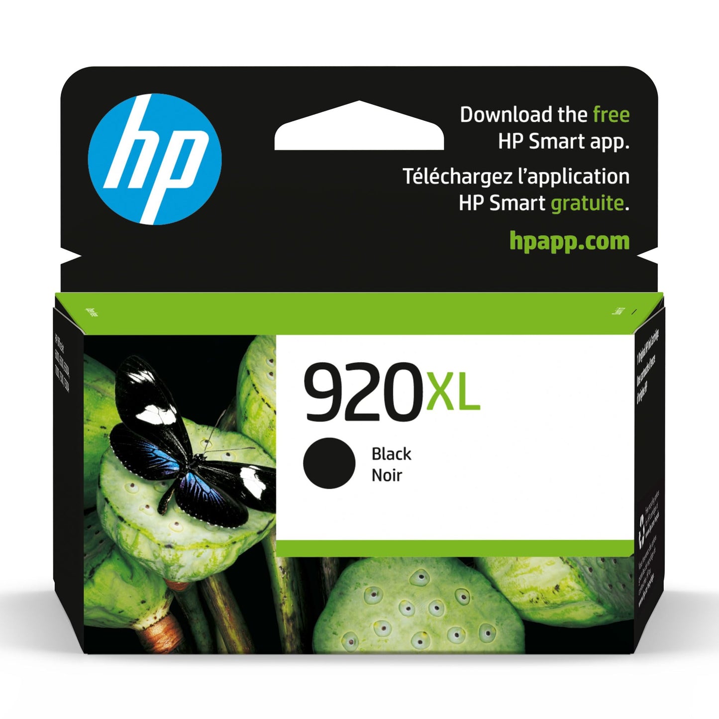 HP Original 920XL Black High-Yield Ink Cartridge | Works OfficeJet 6000, 6500, 7000, 7500 Series | CD975AN