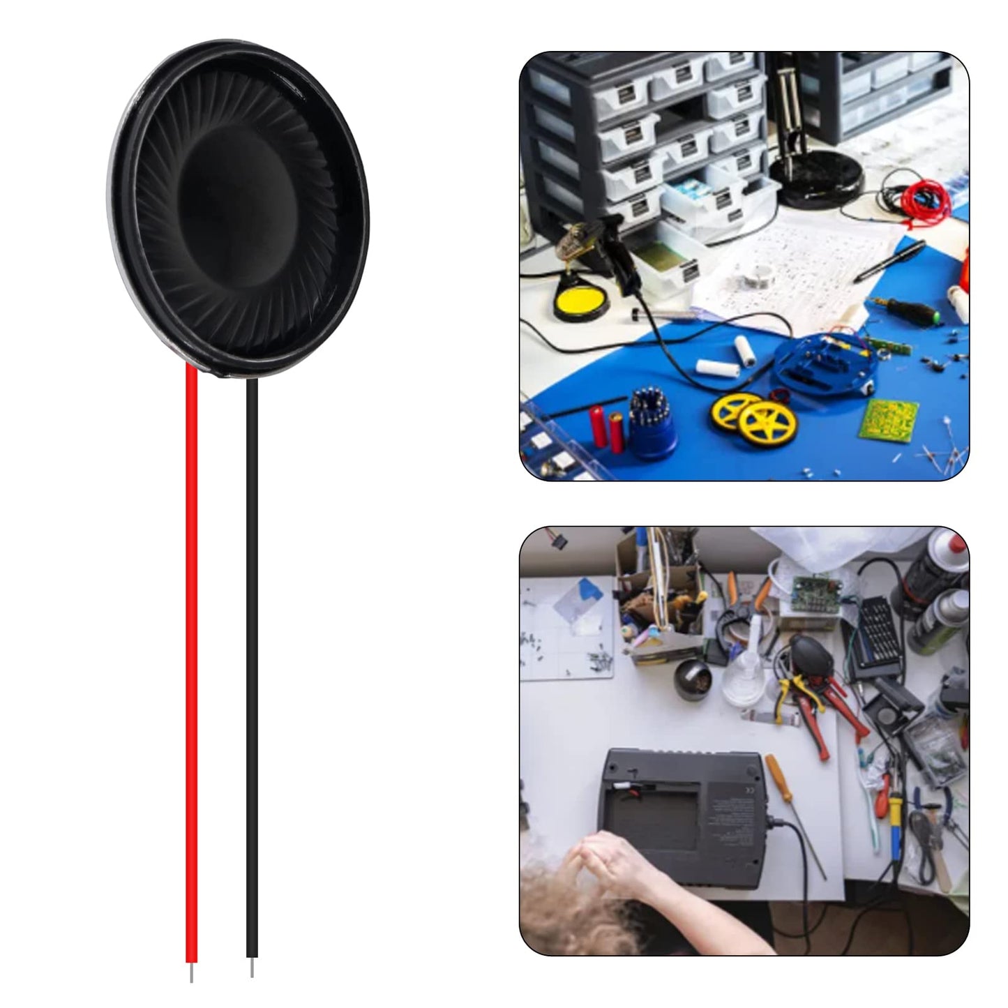 6Pcs 8 Ohm 2W Speaker 8ohm Round 28mm Loud Speakers Compatible with Small Loudspeaker Audio MP3 MP4 Player Speaker