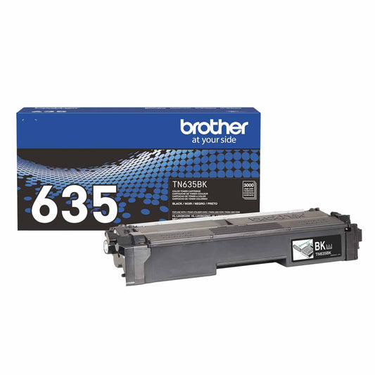 Brother Genuine TN635BK Standard Yield Black Toner Cartridge, 1 Pack