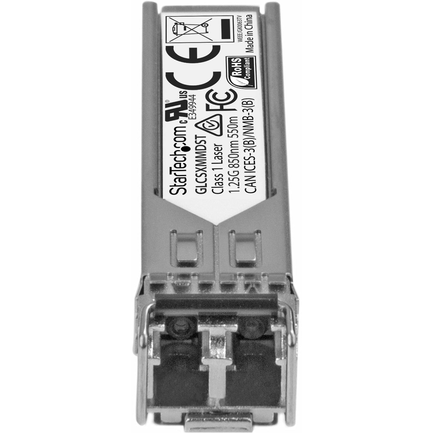 StarTech.com Cisco GLC-SX-MMD Compatible SFP Module - 1000BASE-SX - 1GbE Multimode Fiber MMF Optic Transceiver - 1GbE SFP - LC 550m - 850nm - DDM