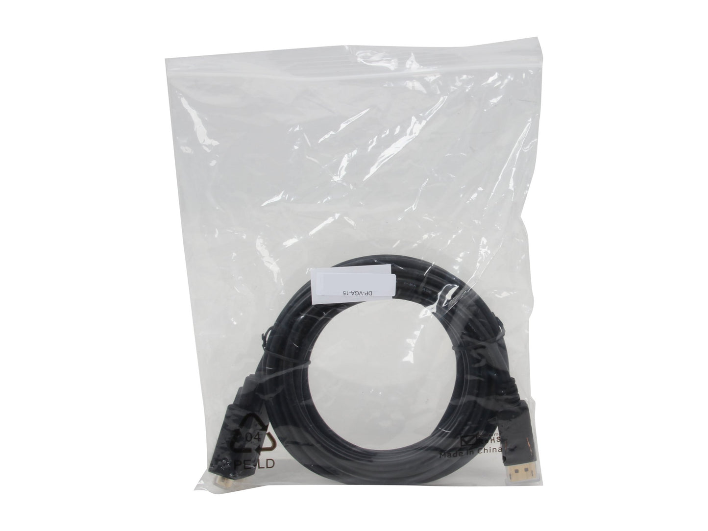 Nippon Labs DP-VGA-15 15-Feet Display Port Male to VGA Male 28 AWG Cable